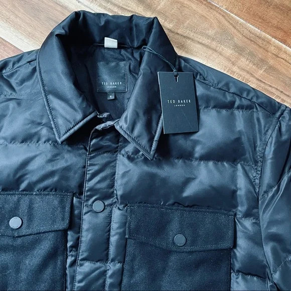 🌟🌟Host Pick 🌟🌟 NWT Ted Baker VELOSTY Quilted Black Jacket - Picture 9 of 16